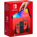 NINTENDO Switch Oled Rojo 64GB (edición Mario)