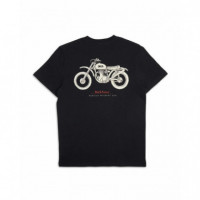 Camisetas Hombre Camiseta DEUS EX MACHINA Classic Parrilla Tee Black