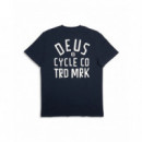 Camisetas Hombre Camiseta DEUS EX MACHINA Classic Peaces Tee Navy