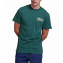Camisetas Hombre Camiseta DEUS EX MACHINA Metro Tee Work Green