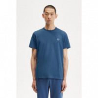 Camisetas Hombre Camiseta FRED PERRY M1600 Azul Medianoche