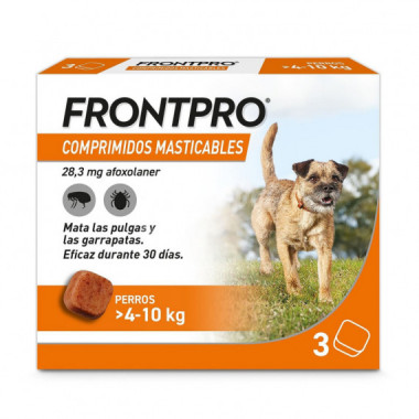FRONTPRO 28 Mg 3 Comprimidos Masticables para Pe