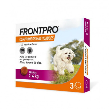 Frontpro 11 Mg 3 Comprimidos Masticables para Perros 2-4 Kg  BOEHRINGER INGELHEIM