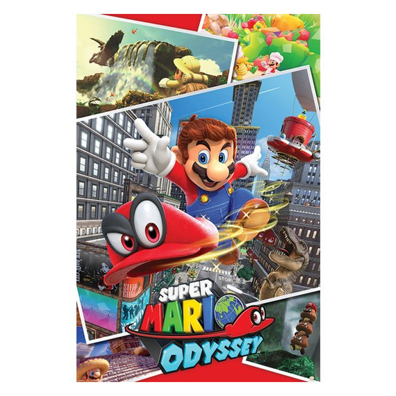 Póster NINTENDO Super Mario Odyssey Collage