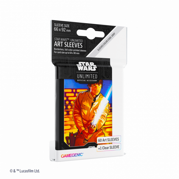 Fundas Star Wars Unlimited Art Sleeves Luke Skywalker  GAMEGENIC