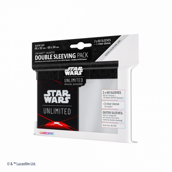 Star Wars Unlimited Art Sleeves Doble Space Red