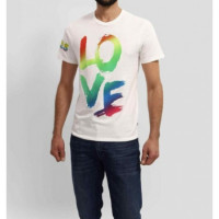 Camiseta GUESS Love Pride Blanca