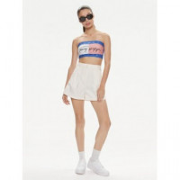 Tjw Claire Hr Pleated Shorts Ancient Whi  TOMMY JEANS
