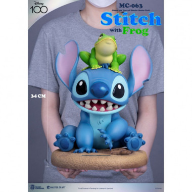 Figura Stitch con la Rana  BEAST KINGDOM TOYS
