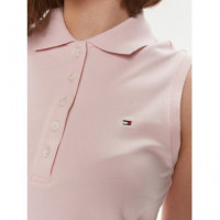 1985 Slim Sleeveless Polo Whimsy Pink  TOMMY HILFIGER