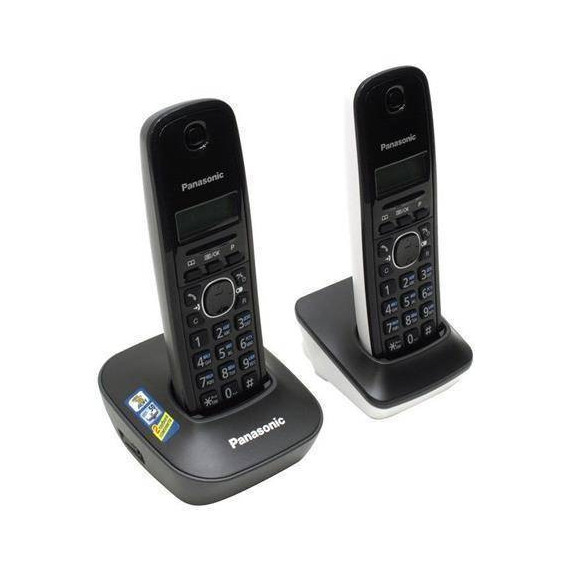 PANASONIC Telefono Inalambrico Duo KX-TG1612 Blanco, Negro