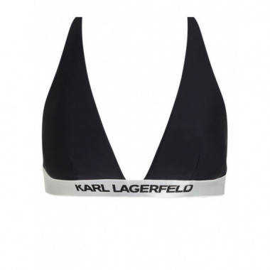 KARL LAGERFELD - Logo Triangle Top W/ Elastic - 999 - 240W2218/999