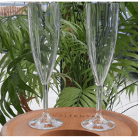 VALIENTE ® Set de 6 Copas Champagne Transparentes.