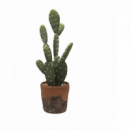 Cactus Realista en Maceta de Terracota 46 Cm. Essentials®  ESSENTIALS