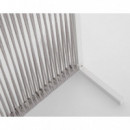 Separador de Ambientes Bruna Long 180X120 Cm. Aluminio y Cuerdas Blanco/gris. Terrazza®  TERRAZZA COLLECTION