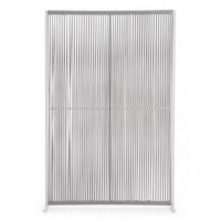 Separador de Ambientes Bruna Up 180X120 Cm. Aluminio y Cuerdas Color Blanco/gris Terrazza®  TERRAZZA COLLECTION