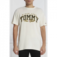 Camiseta TOMMY JEANS Luxe Varsity Blanca