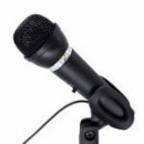 GEMBIRD Microfono Sobremesa con Soporte Negro