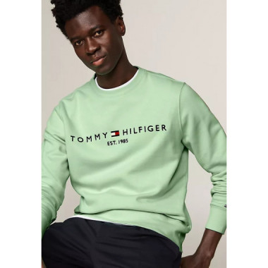 Tommy Logo Sweatshirt Mint Gel  TOMMY HILFIGER