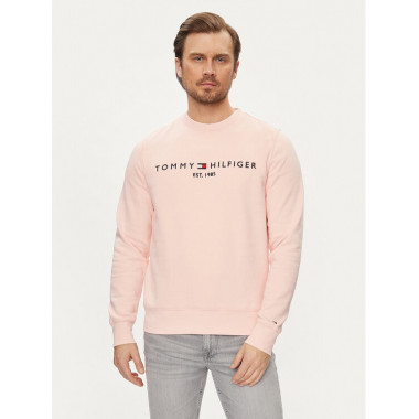 Tommy Logo Sweatshirt Pink Crystal  TOMMY HILFIGER