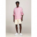 Pigment Dyed Li Solid Rf Shirt Pink Crys  TOMMY HILFIGER