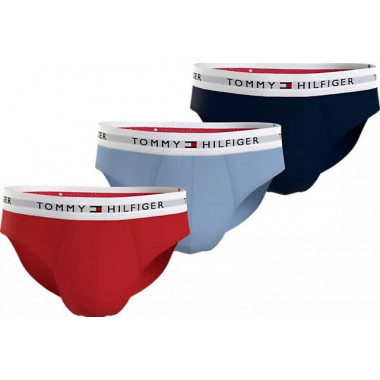 3P Brief Fierce Red/well Water/anchor Bl  TOMMY HILFIGER