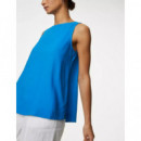 Blusa de Lino sin Mangas  MARKS AND SPENCER