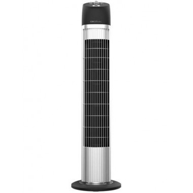 CECOTEC Ventilador Torre, 45W, 3 Velocidades Energy Silence 850 Skyline Plata