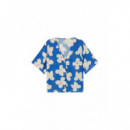 Blusas y Camisas Blusa THINKING MU Azul Flores Butterfly Libelula