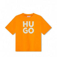 Camiseta con Logo Estampado Kids  HUGO BOSS