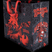KONIX Bolsa Reutilizable Dungeons & Dragons Negra