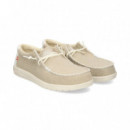 Talon Blanco Wallabee Beige  HEY DUDE