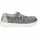 Talon Gris Wallabee Gris Oscuro  HEY DUDE