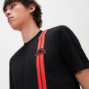 Camiseta ELLESSE Torrent Negro-rojo