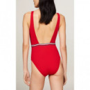 TOMMY HILFIGER - Square Neck One Piece - Xlg - F|UW0UW05295/XLG