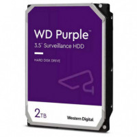 WESTERN DIGITAL Disco Duro 2TB 3.5 WD22PURZ Sata 3  Purple  (recertificado)