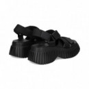 Sandalia Velcros X Negro  CAMPER
