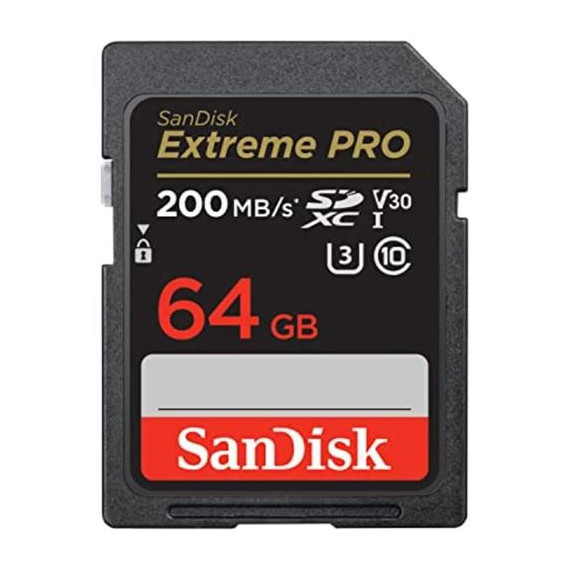 SANDISK Tarjeta Memoria Sdxc 64GB Extreme Pro Uhs-i 200MB/S 4K V30