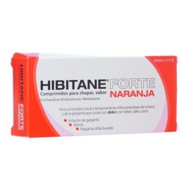 Hibitane Forte 20 Comprimidos para Chupar Naranj  OMEGA PHARMA