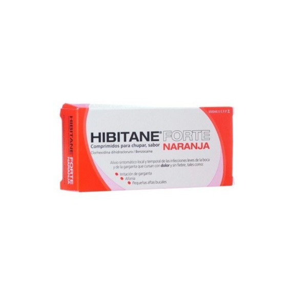 Hibitane Forte 20 Comprimidos para Chupar Naranj  PERRIGO ESPAÑA S.A.