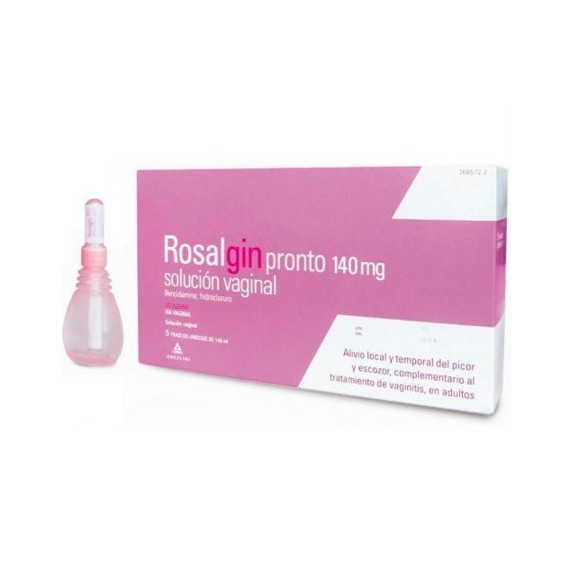 Rosalgin Pronto 140 Mg Solución Vaginal 5 Unidos  ANGELINI