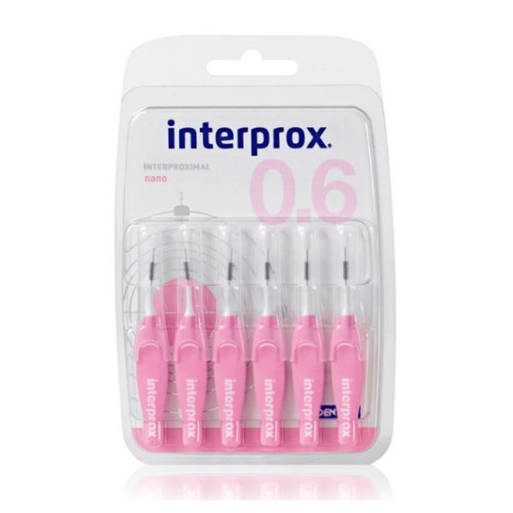 Interprox Interproximal Nano 0.6 Mm 6 Cepillos  DENTAID