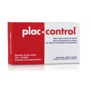 PLAC CONTROL Revelador de Placa Dental 20 Compri