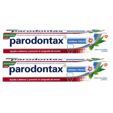 PARODONTAX Herbal Fresh Pasta Dentífrica 2 X 75