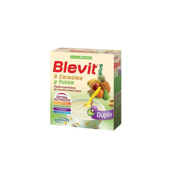 BLEVIT Plus Duplo 8 Cereales y Frutas 600 G
