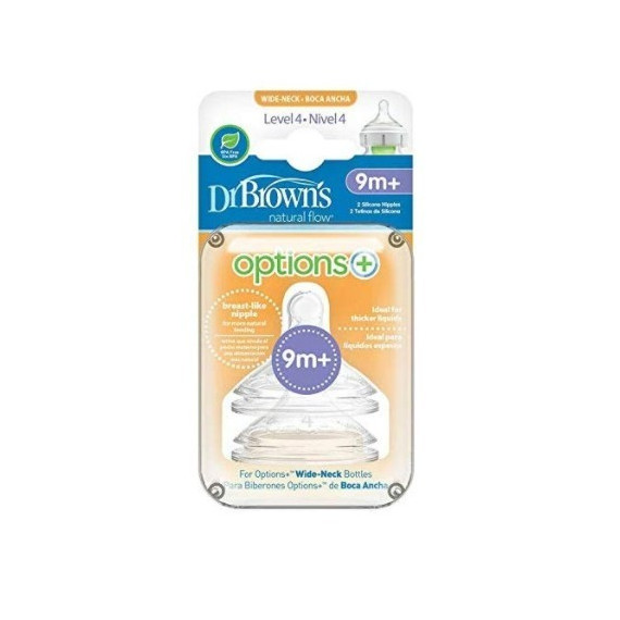 Dr. Brown's Options Tetina de Silicona Boca Anch  BEBE INNOVA