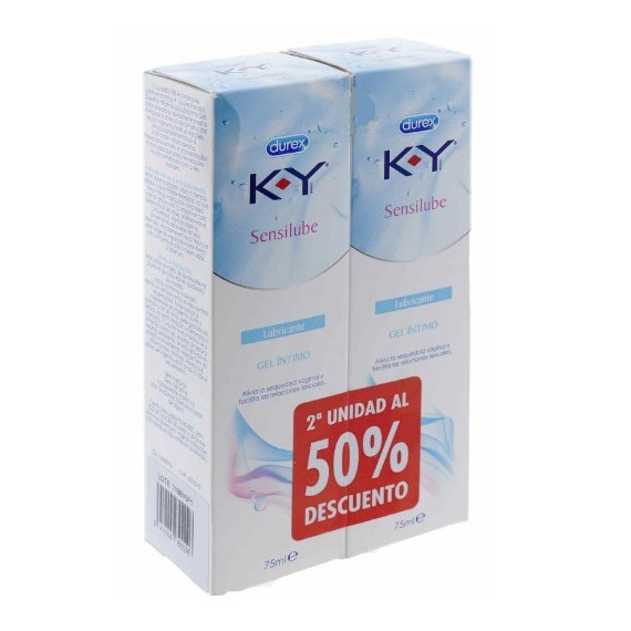 Durex K·y Sensilube Gel Lubricante 2 X 75 Ml  RECKITT BENCKISER HEALTHCARE