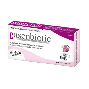 CASENBIOTIC Fresa 10 Comprimidos Masticables