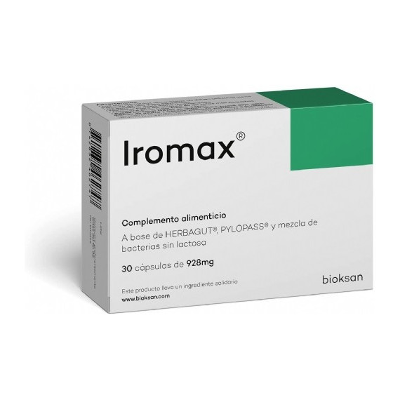 Bioksan Iromax 30 Cápsulas de 928 Mg  BIOKSAN NATURALMENTE JUNTOS S.L.