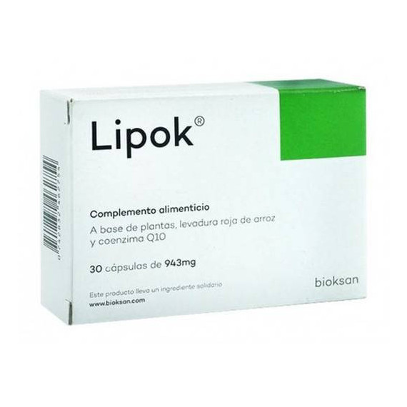 Bioksan Lipok 30 Cápsulas de 943 Mg  BIOKSAN NATURALMENTE JUNTOS S.L.